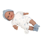 Muñeca Elegance 34cm Babyto Azul Mecanismo Risa